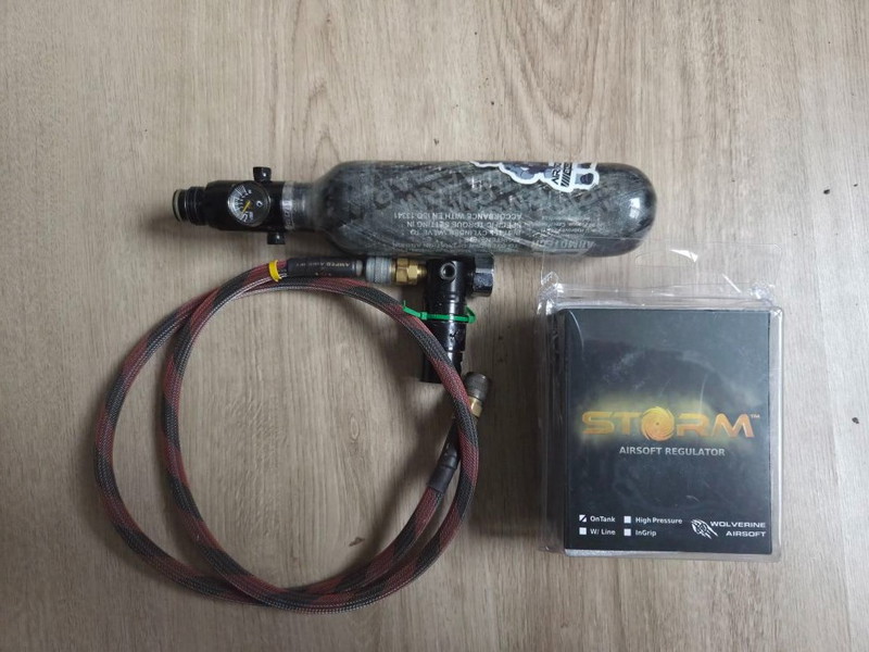 Bild 1 für HPA setje: Storm reg + 0.25L Carbon + Amped line