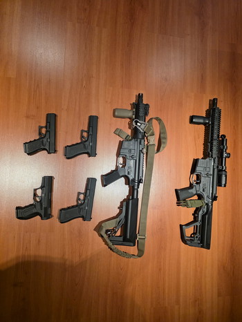 Imagen 3 de Complete High-End Airsoft Set (MK18, ICS, Glocks & Gear)