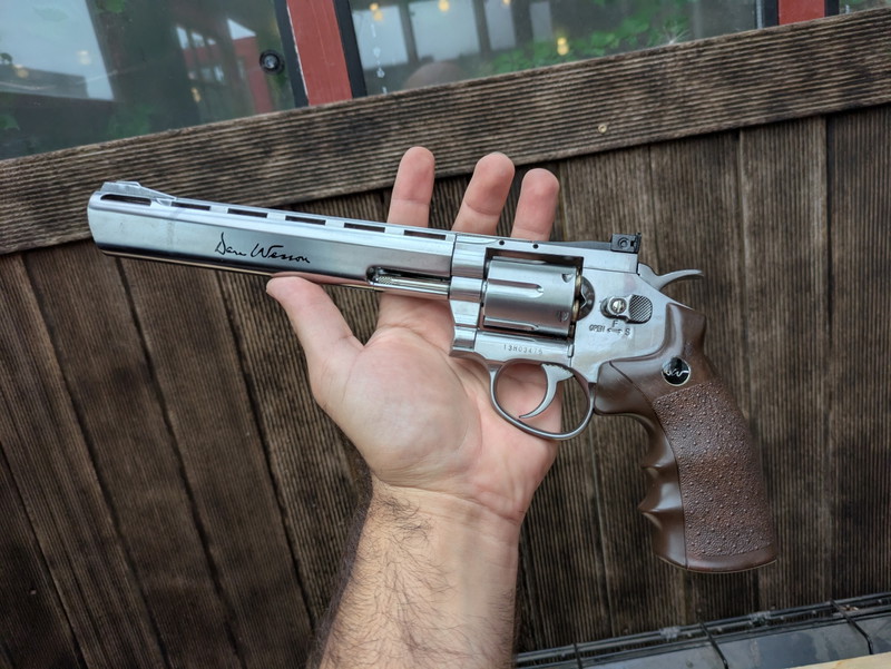 Image 1 for ASG Dan Wesson Chrome Revolver