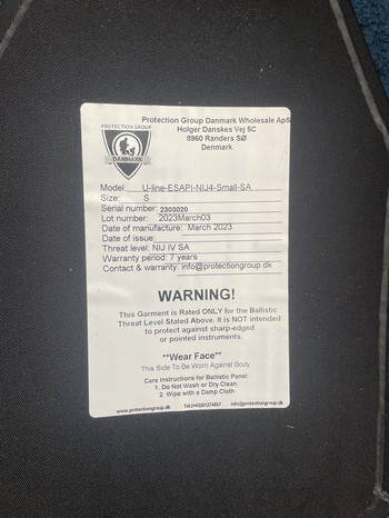 Imagen 4 de Crye precision jpc 1.0 (small) and 2x protection group Denmark level IV plates