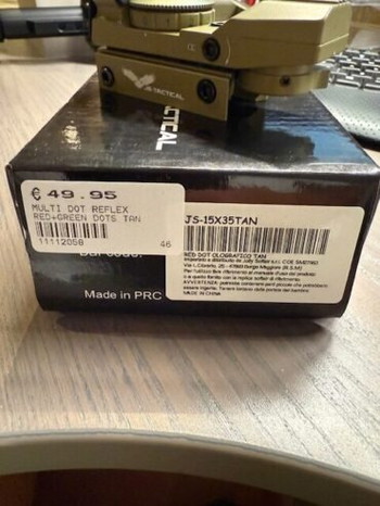 Image 3 for NIEUWE JS-TACTICAL COMPACT RED DOT TAN (JS-15X35TAN)