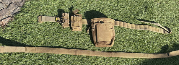 Afbeelding van Emersongear XL Tactische LCS Combat Riem, m4, pistol en dump pouch TAN