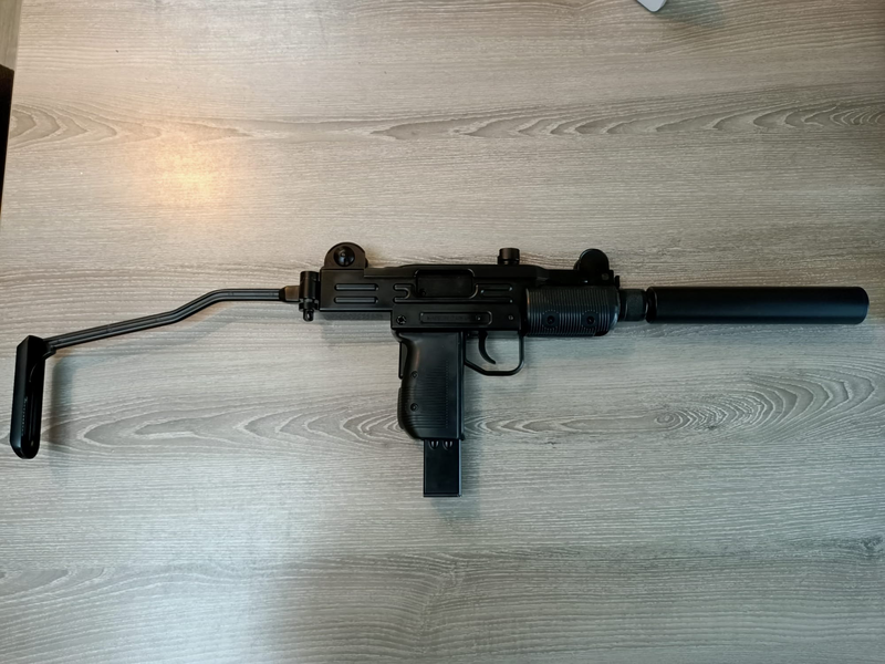 Bild 1 für KWC Mini Uzi GBB + Guarder stalen loop en demper