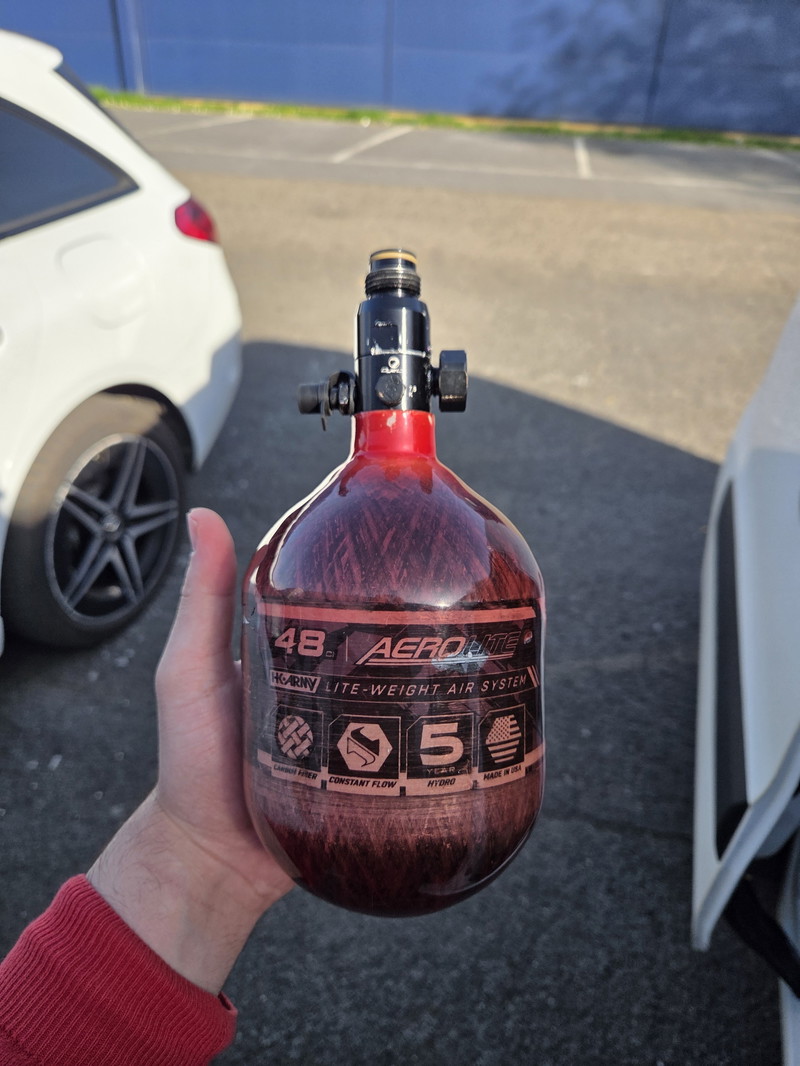 Afbeelding 1 van tank carbon Hk-army 0.8L / End cap Monk