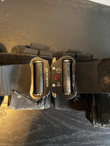 Afbeelding 7 van Battle belt zwart met pouches en holster
