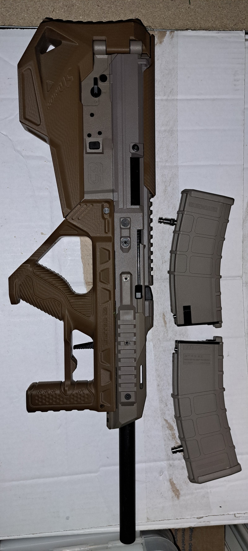 Image 1 pour Ghk g5 met costum sru bullpup kit, upgrades en HPA mags