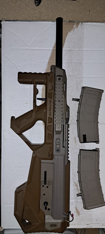 Image 2 pour Ghk g5 met costum sru bullpup kit, upgrades en HPA mags
