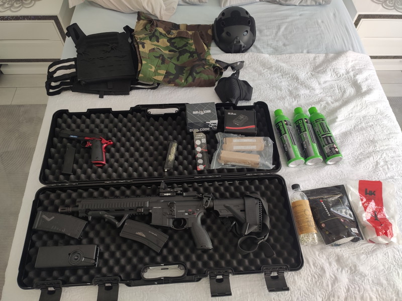 Image 1 for Airsoft Set mit HK416 wie neu