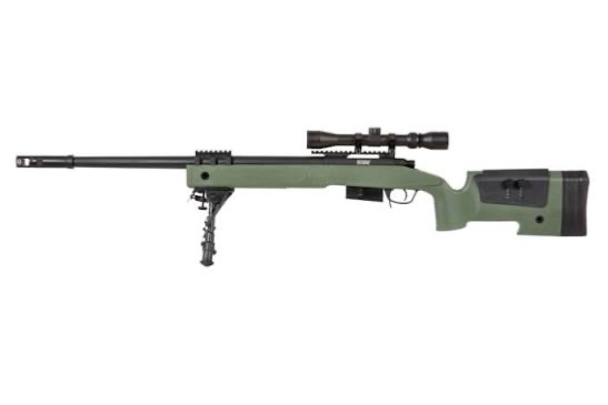 Image 1 for Specna Arms SA-S03 CORE Sniper Rifle + Scope & Bipod (Olive)