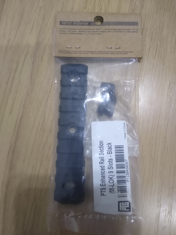 Afbeelding 2 van PTS Enhanced Rail Section ERS M-LOK 9 Slots - Zwart