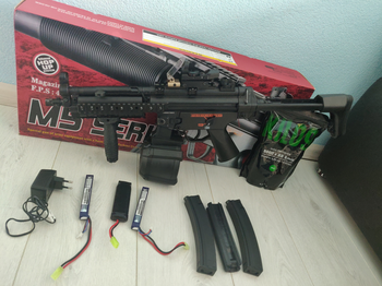 Afbeelding 4 van AEG JING GONG MP5 met accesories en doos