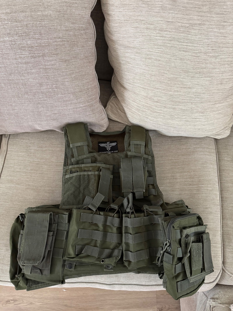 Afbeelding 1 van Invader gear Plate carrier Mod carrier combo Green