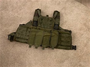 Image for Warrior Assault Systems OD chest rig met 4x pouches voor houders