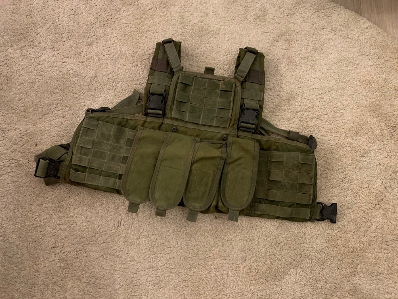 Image 1 for Warrior Assault Systems OD chest rig met 4x pouches voor houders