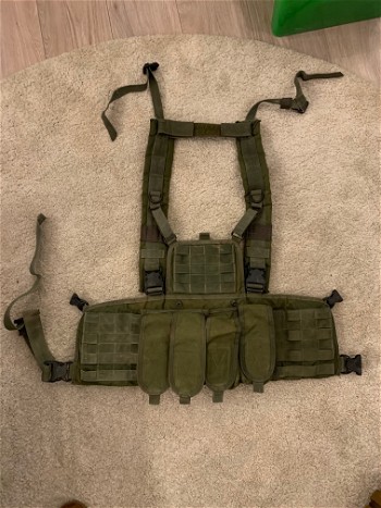 Image 2 for Warrior Assault Systems OD chest rig met 4x pouches voor houders