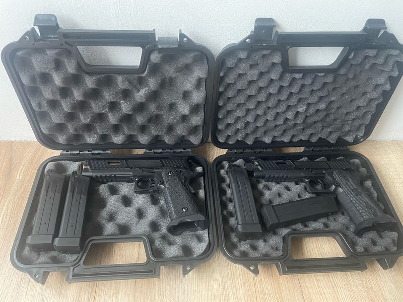 Image 1 for 2x SRC Hi-Cappa + 4 mags en koffers