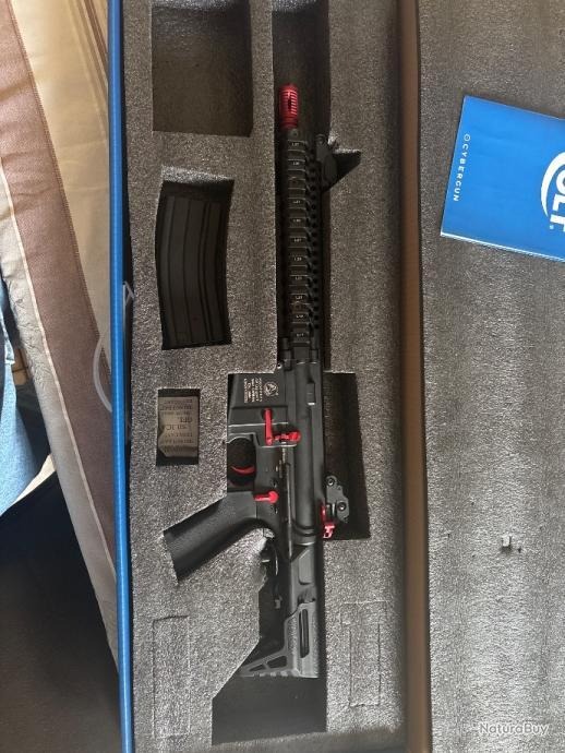 Afbeelding 1 van Fusil Colt M4 Sierra PDW AEG Cybergun - Bi-ton Rouge