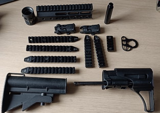 Image for CRS PDW stock, stock, keymod/picatinny rail, tippmann flip sights, sling mount, handguard