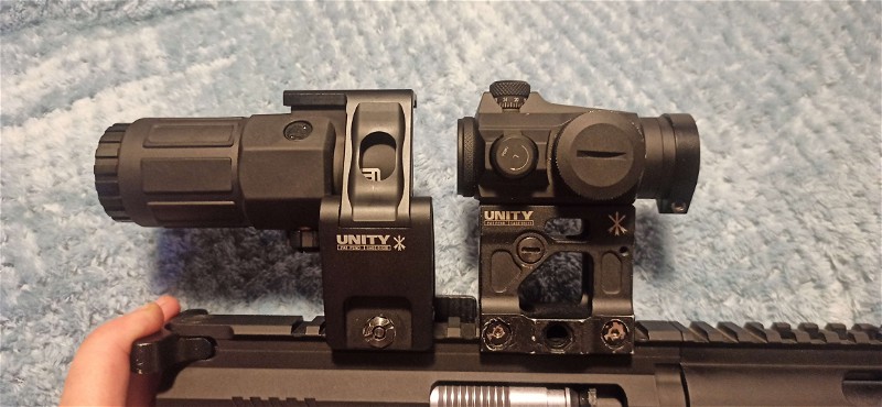 Afbeelding 1 van Swamp Deer G33 3x Magnifier & T1 Vector Optics Maverick Gen 2 with Unity Mounts