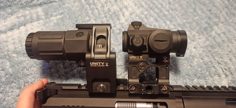 Image 1 pour Swamp Deer G33 3x Magnifier & T1 Vector Optics Maverick Gen 2 with Unity Mounts