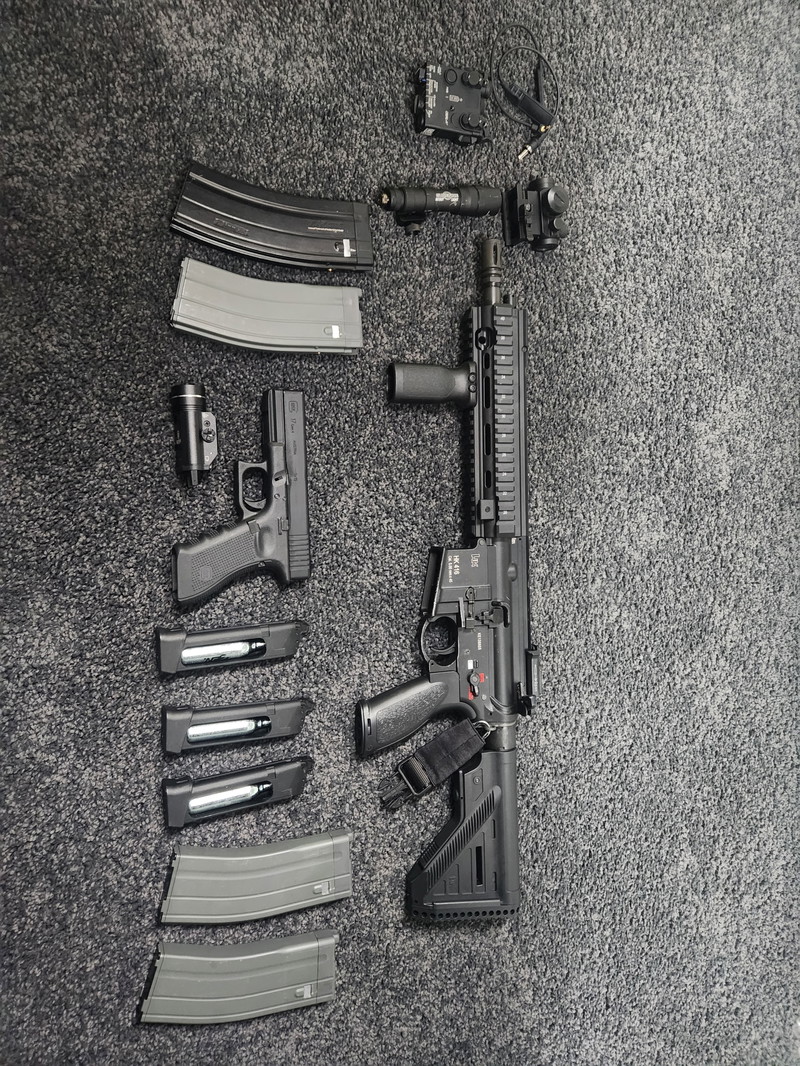 Afbeelding 1 van HK416 A5 Gen 3 met Glock 17 Gen4 Co2