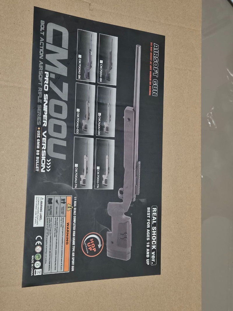 Imagen 1 de Sniper Airsoft CYMA CM700U M40A3  visor  3 cargadores bolt action