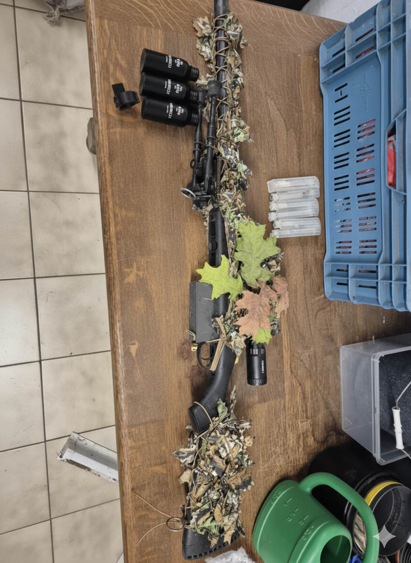 Image 1 pour Novritsch Sniper + Ghili vest/shouldercover/hoedje