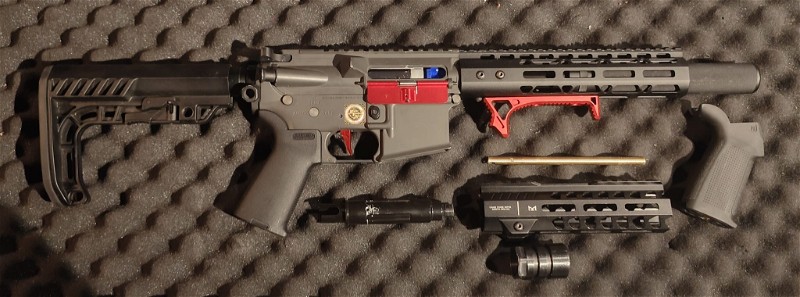 Image 1 for Specna Arms PDW (CYMA hispeed gearbox) met accessoires.