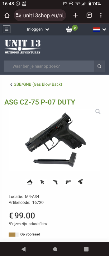 Image 2 for ASG CZ-75P-07 DUTY