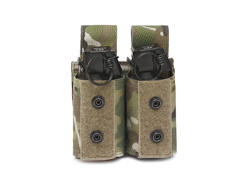 Image 1 for Warrior assault systems Double 40mm Grenade/ Flashbang Pouch - MultiCam