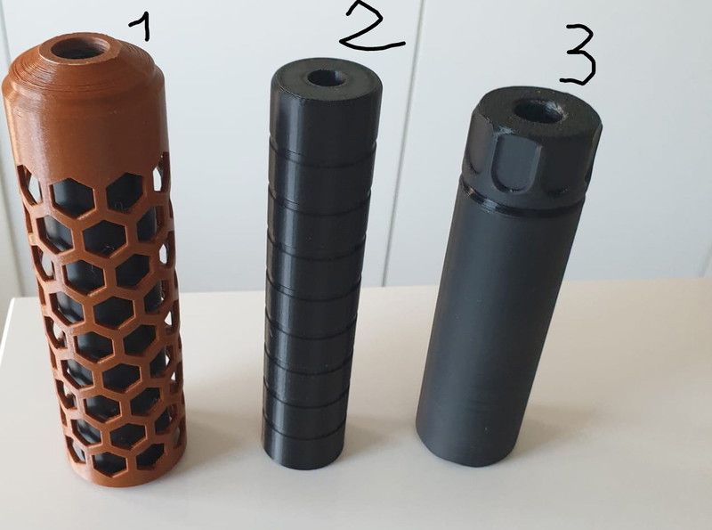 Afbeelding 1 van 3D  geprinte silencers