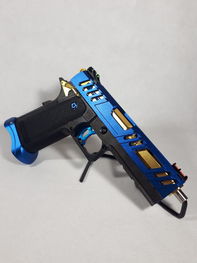 Image 1 pour NIEUW Conqueror Slide upgraded incl Internals - Blauw / Gold