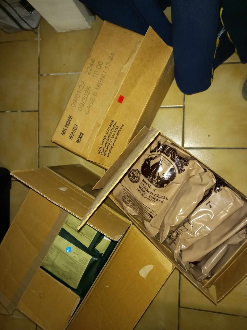 Image 1 pour 12 Ration de Combat US MRE ( Carton )
