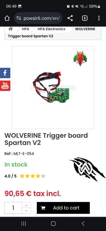 Afbeelding 2 van Wolverine hpa FCU spartan 2