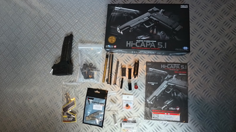 Imagen 1 de Hicapa 5.1 met primary airsoft HPA adapter en originele + aftermarket internals