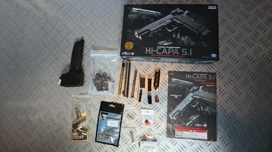 Afbeelding van Hicapa 5.1 met primary airsoft HPA adapter en originele + aftermarket internals