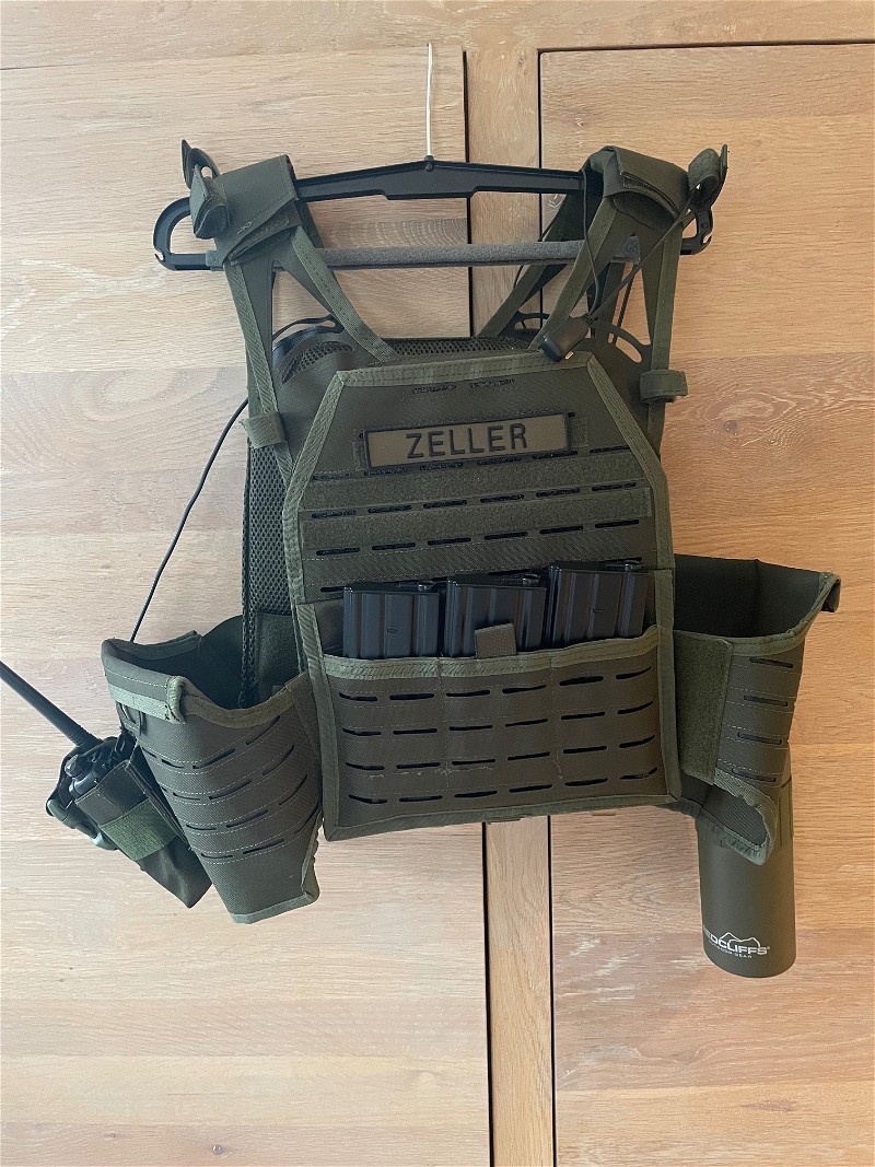 Image 1 pour Z.G.A.N. Invader Gear Reaper Plate Carrier OD GREEN (plus Radio Pouch en fles)