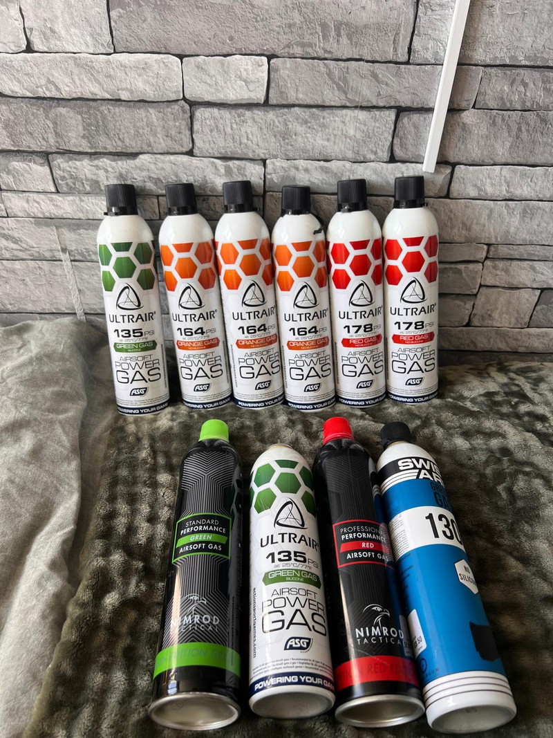 Imagen 1 de 10 flessen gas. 6 nieuw 4 gebruikt