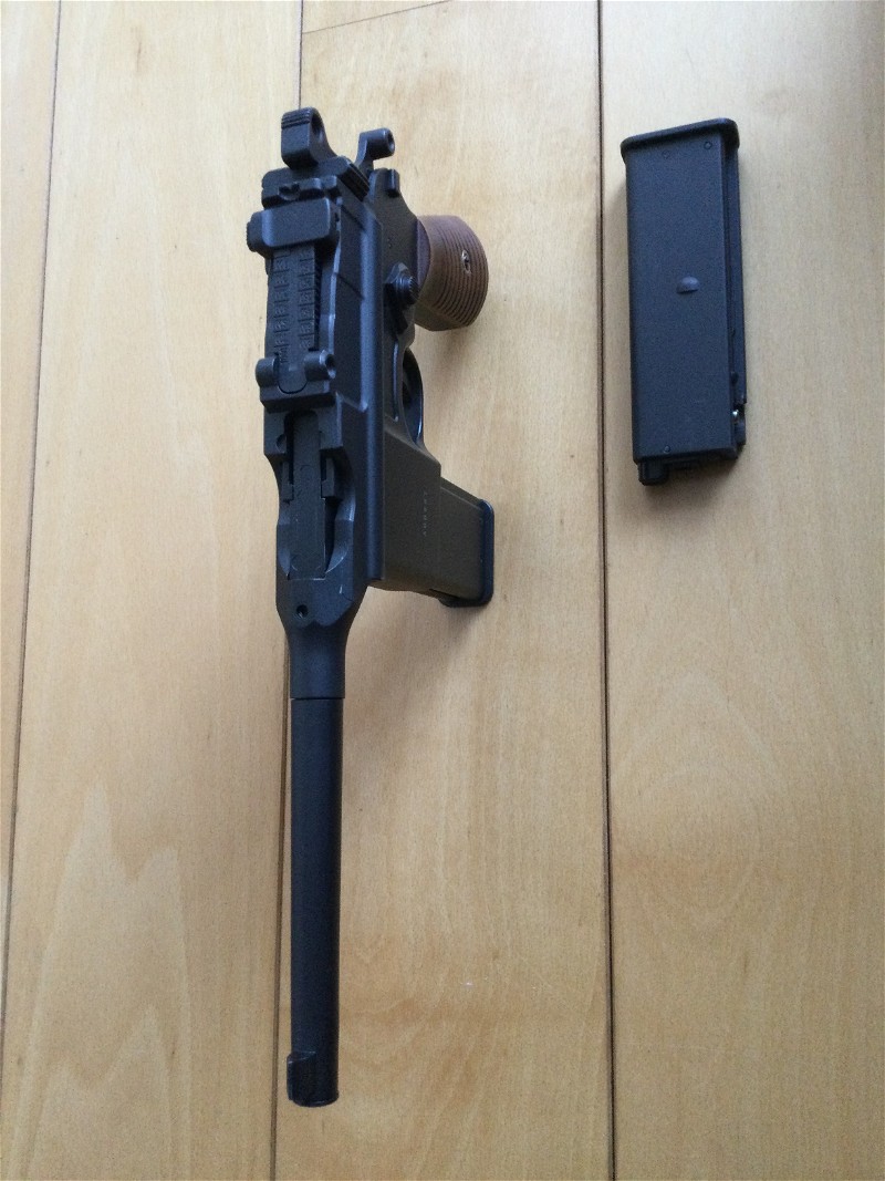 Image 1 for Mauser C96 in greengas uitvoering.