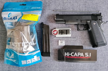 Image 2 for TOKYO MARUI HI-CAPA 5.1 GOVERNMENT MODEL GBB PISTOOL + HOLSTER