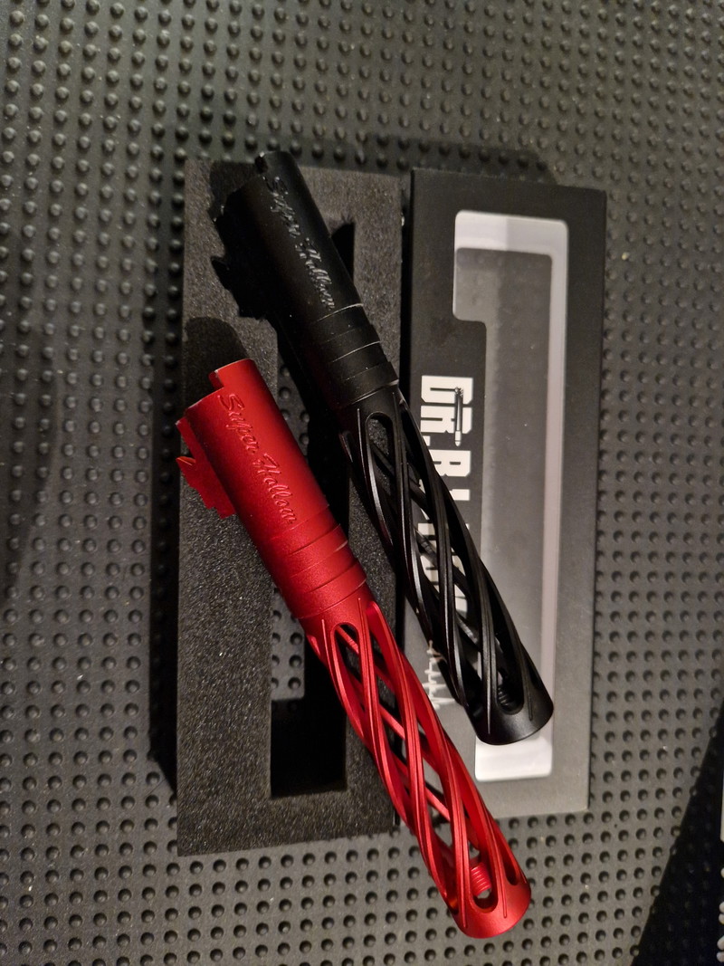 Image 1 for 2x Dr. Black 5.1 Dinging Aluminum Outer Barrel for Hi Capa
