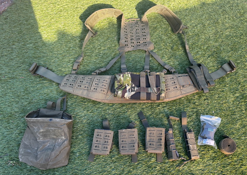 Imagen 1 de Novritsch Battle belt en harness OD green set