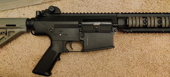 Image 2 for PJ (A&K) SR25K Replica met 3 extra midcap magazijnen en Angry Gun Barel.