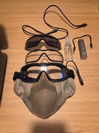 Image 2 pour Mask solutions, fullface multicam 3 lenzen en hardcase