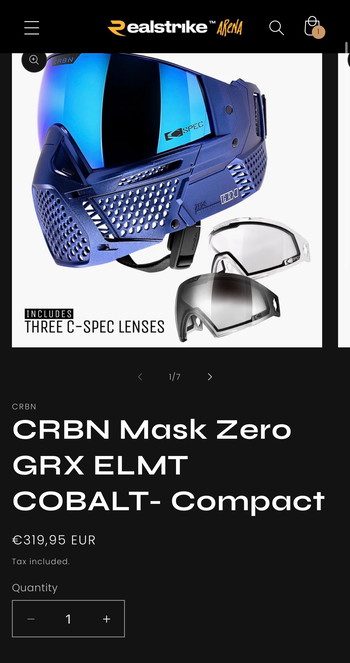 Bild 4 für CRBN Maske Speedsoft / Paintball 100 x  Worldwide