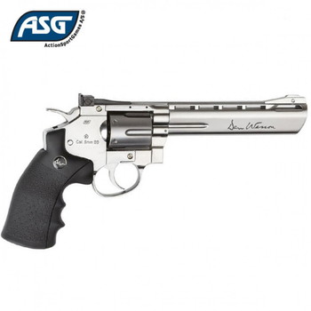 Afbeelding 3 van DAN WESSON 6 INCH REVOLVER SILVER (HIGH POWER) CO2 ||Komt met originele doos||