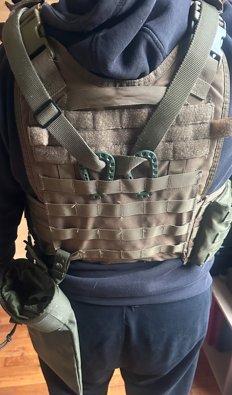 Bild 1 für Gilet tactique TAN + poches OD