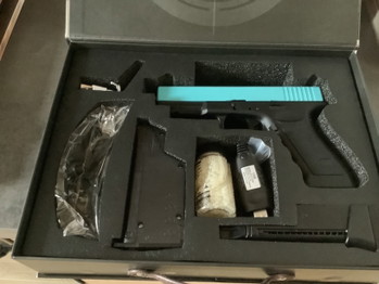 Zdjęcie 2 – New Galaxy Glock Style Electric Gel Blaster Set- Unused in Case