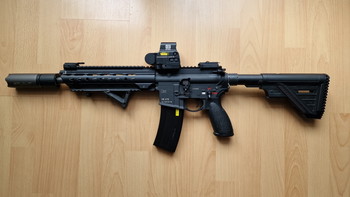 Image 3 for VFC HK416 A5 Gen 2 with Hkey Handguard, Angrygun Iron Sights and Rotex suppressor