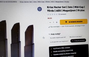 Image 7 pour Kriss Vector  met 9 mags en THOR bifrost en red dot